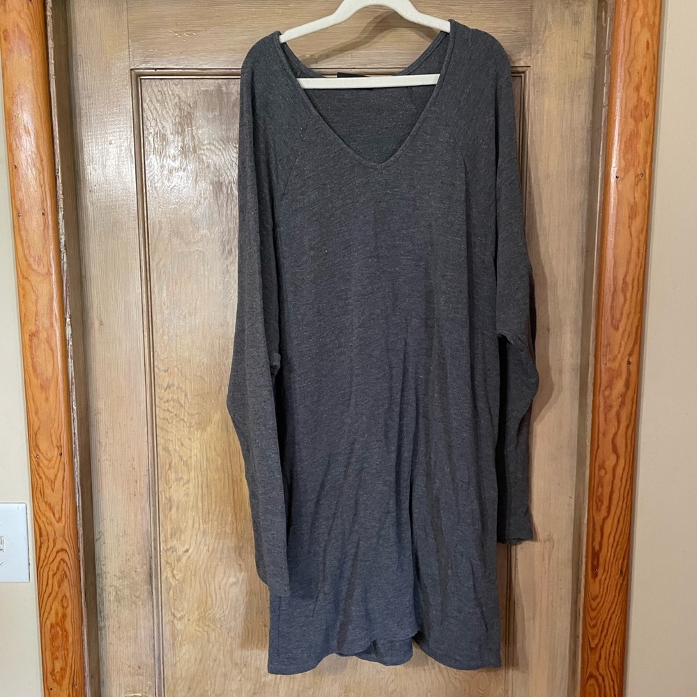 Dark Grey Vici Long Sleeve Dress